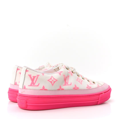 Louis Vuitton Technical Fabric Monogram Stellar Sneakers 37 Rose Pop 5 of 9