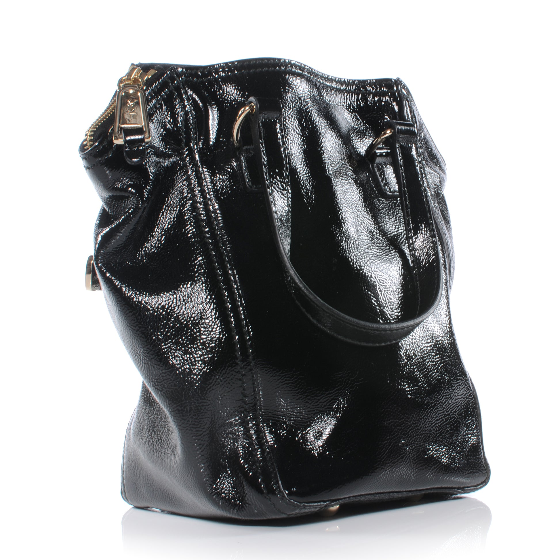Saint Laurent Patent Mini Downtown Black 3 of 7