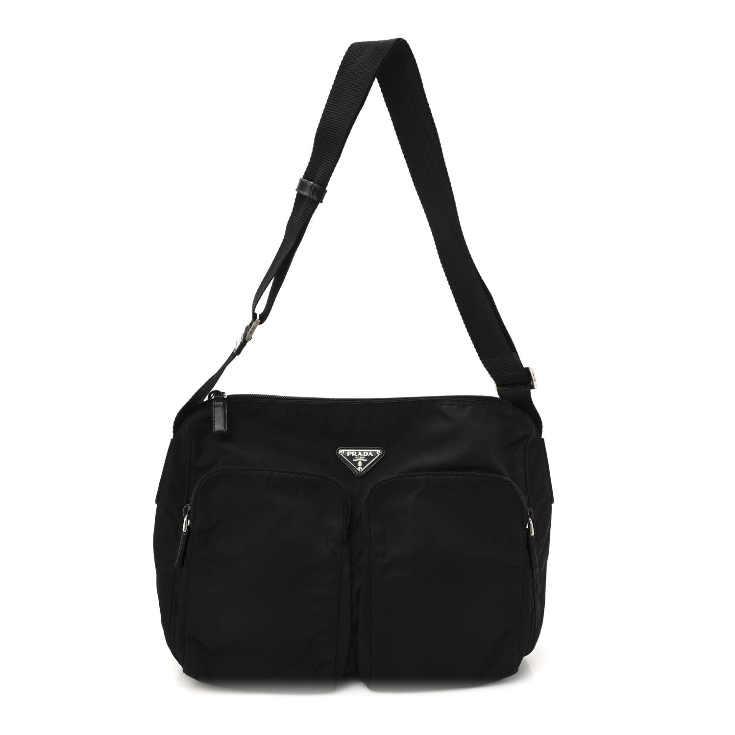 Prada Nylon Vela Sport Messenger Bag Black 1 of 10