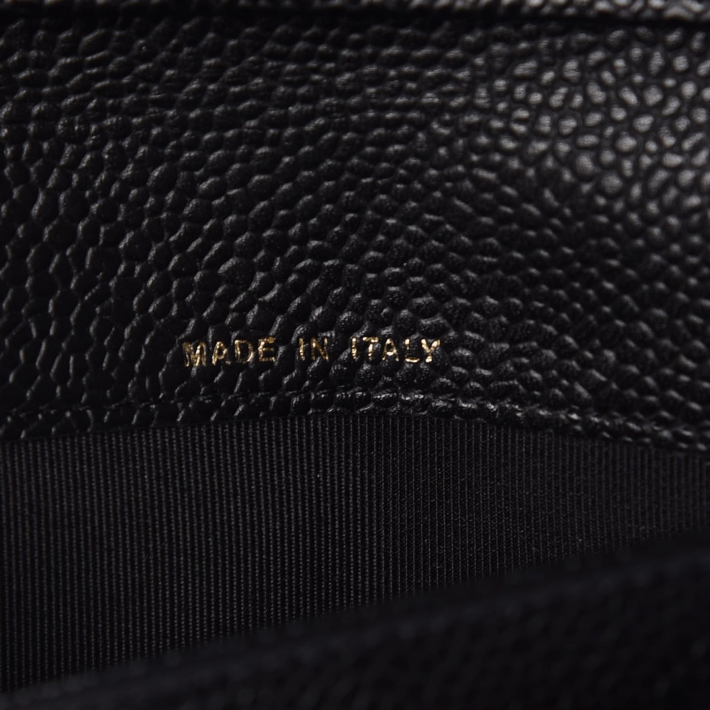 Caviar Quilted Large Flap Wallet Black