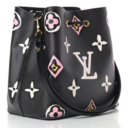Louis Vuitton Monogram Giant Wild At Heart Neonoe MM Black 3 of 9