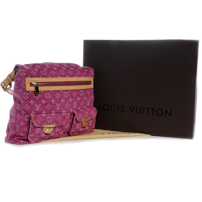 Louis Vuitton Denim Baggy GM Fuchsia 5 of 8
