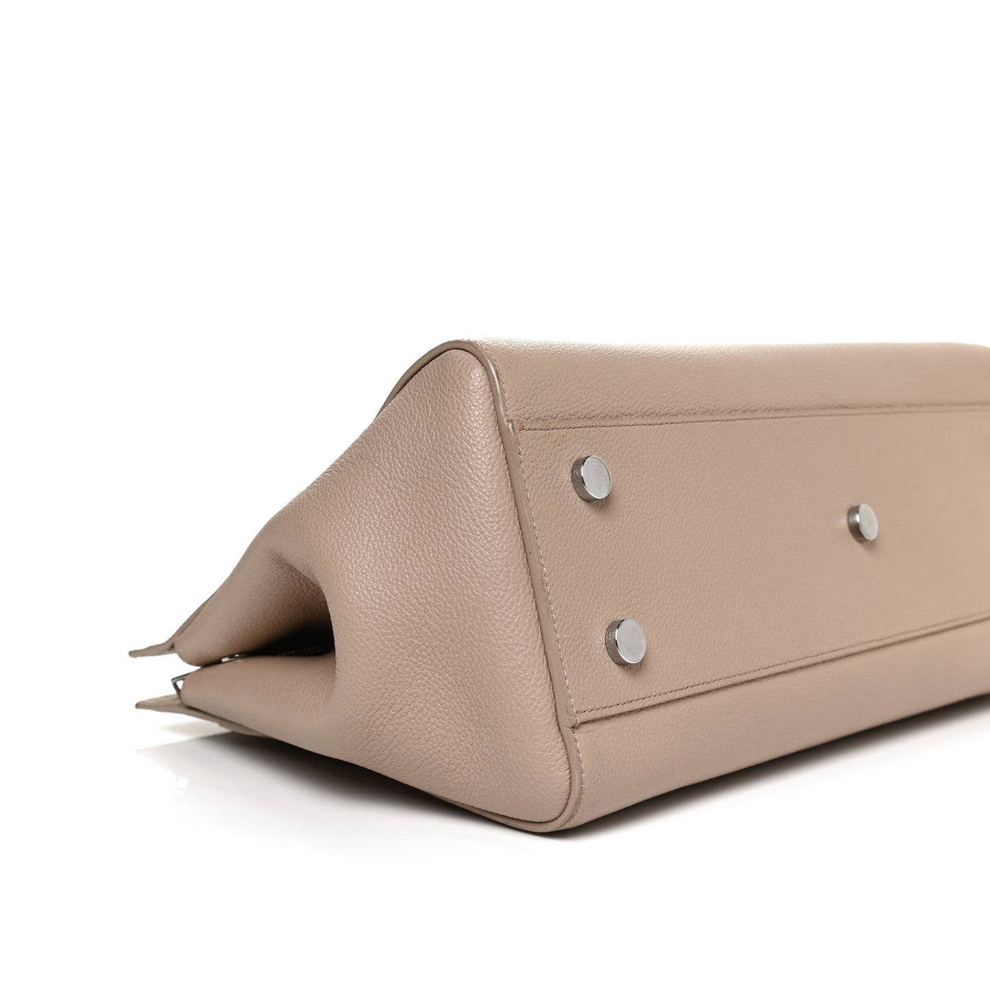 Calfskin Medium Rive Gauche Cabas Dark Beige