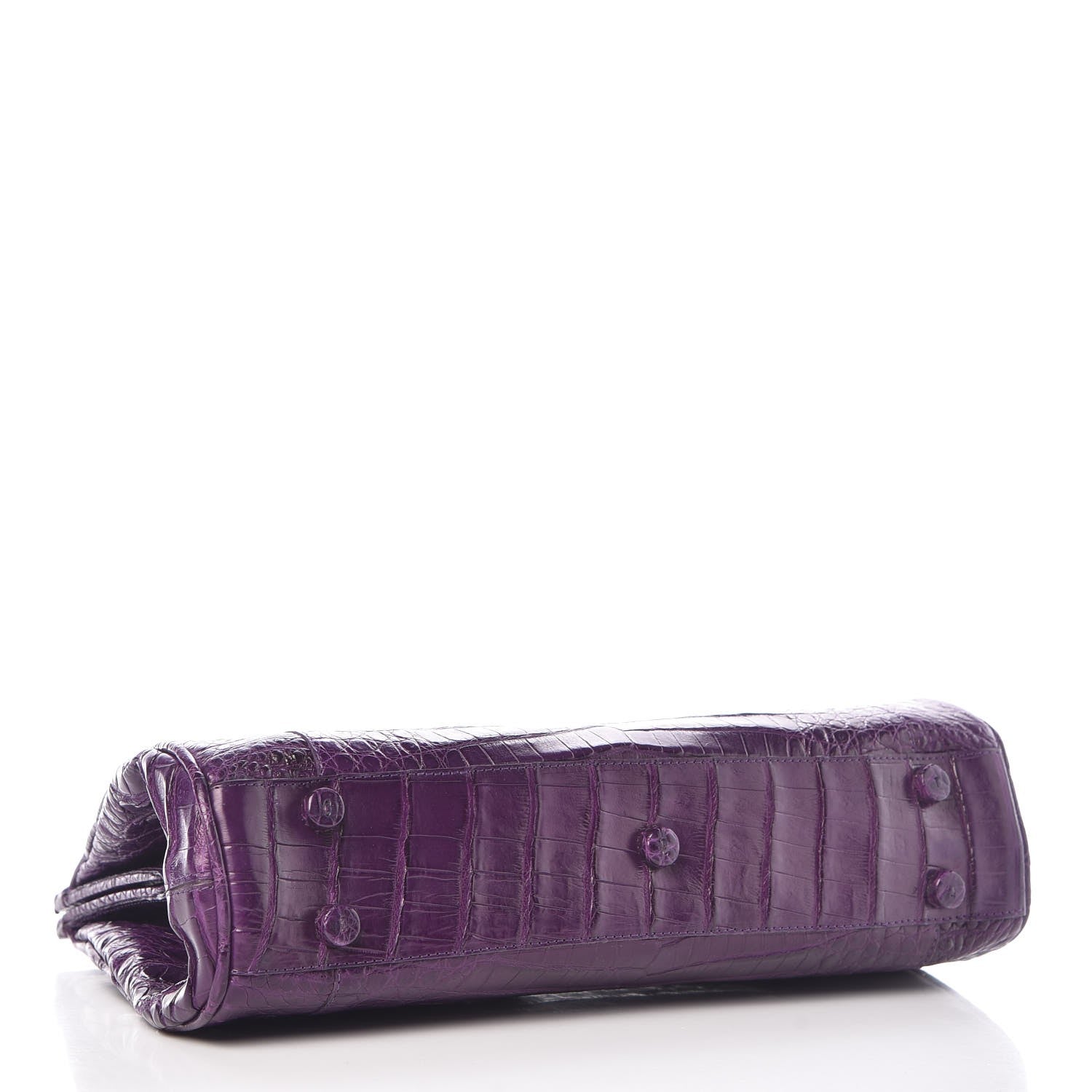 Nancy Gonzalez Crocodile Small Satchel Purple 4 of 8