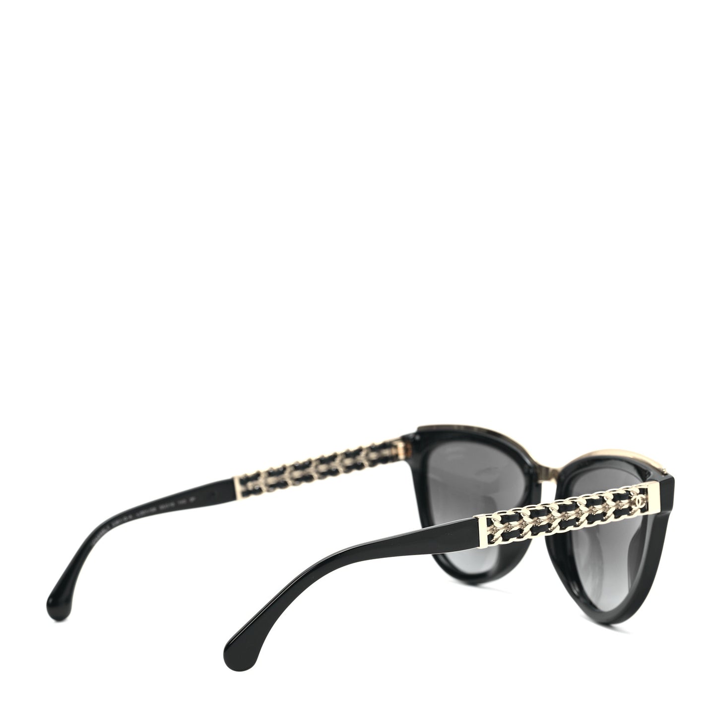 Lambskin Chain Sunglasses 5361-Q Black