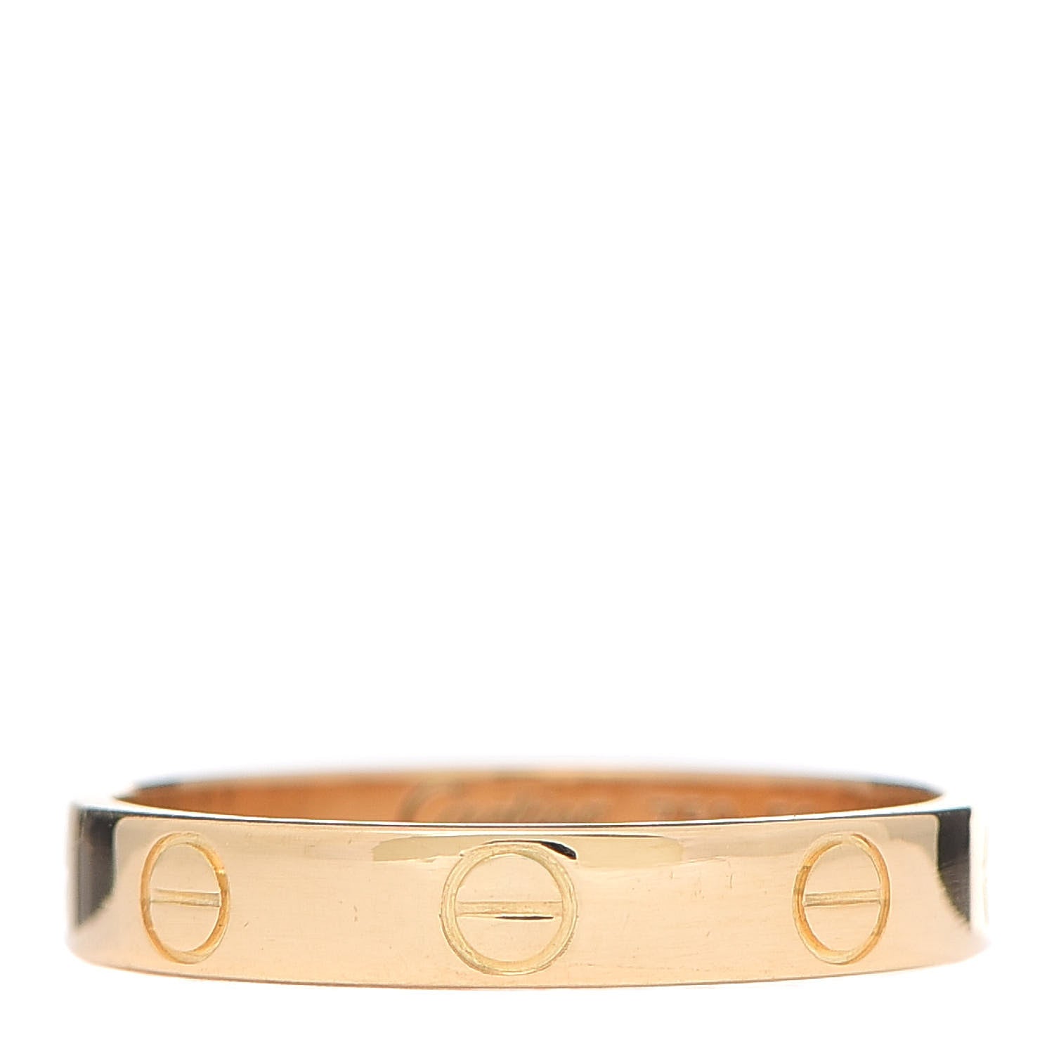 Cartier 18K Yellow Gold 3.5mm LOVE Wedding Band Ring 56 7.5 1 of 4