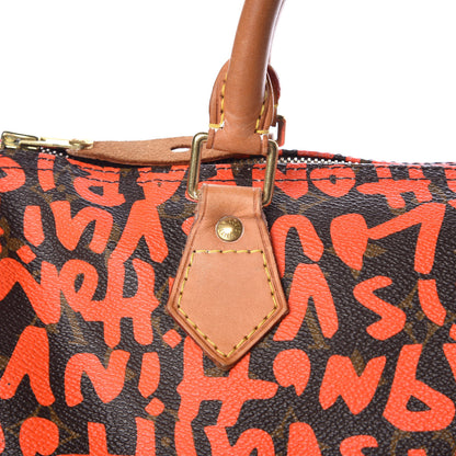 Louis Vuitton Monogram Graffiti Speedy 30 Orange 12 of 19