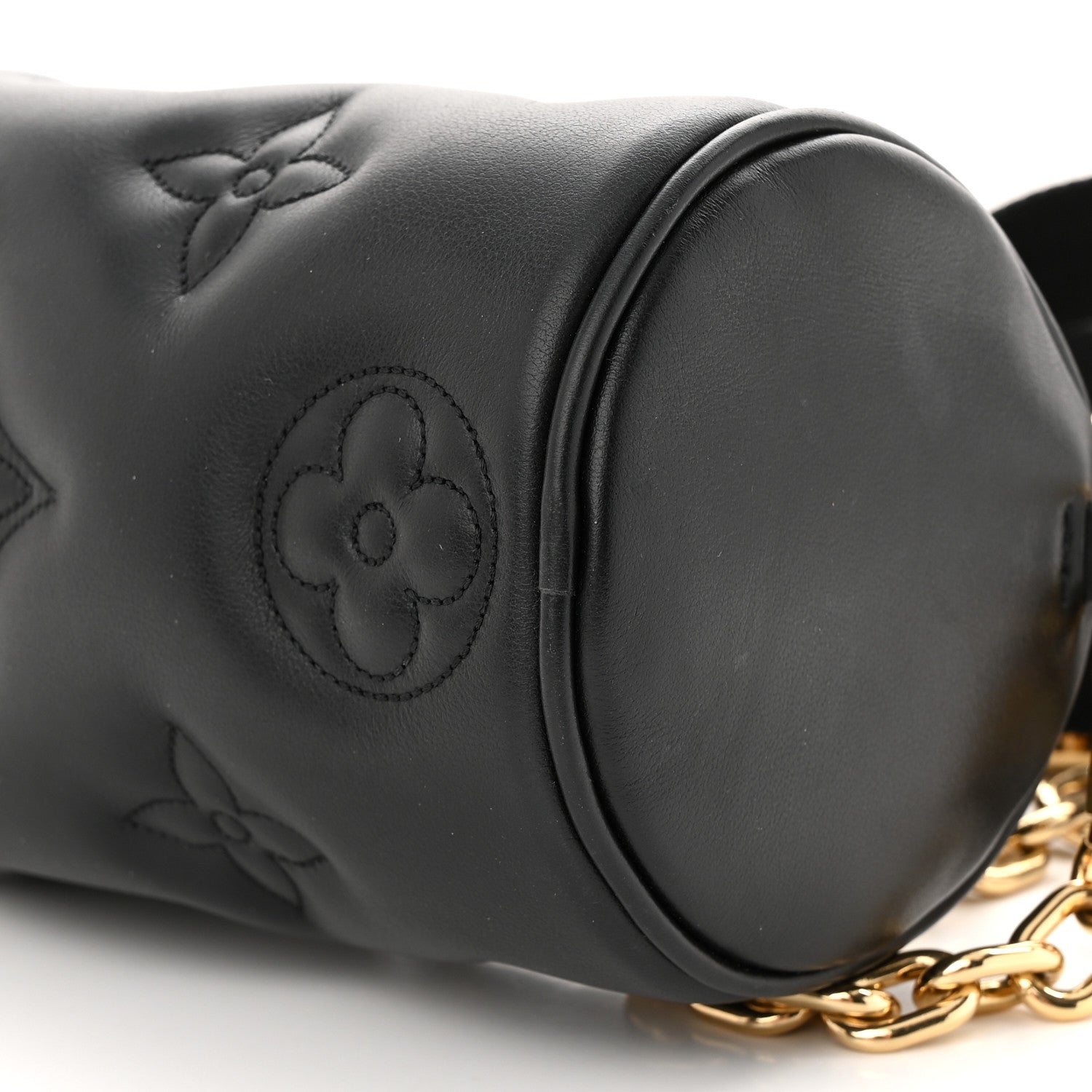 Louis Vuitton Calfskin Bubblegram Papillon BB Black 9 of 9