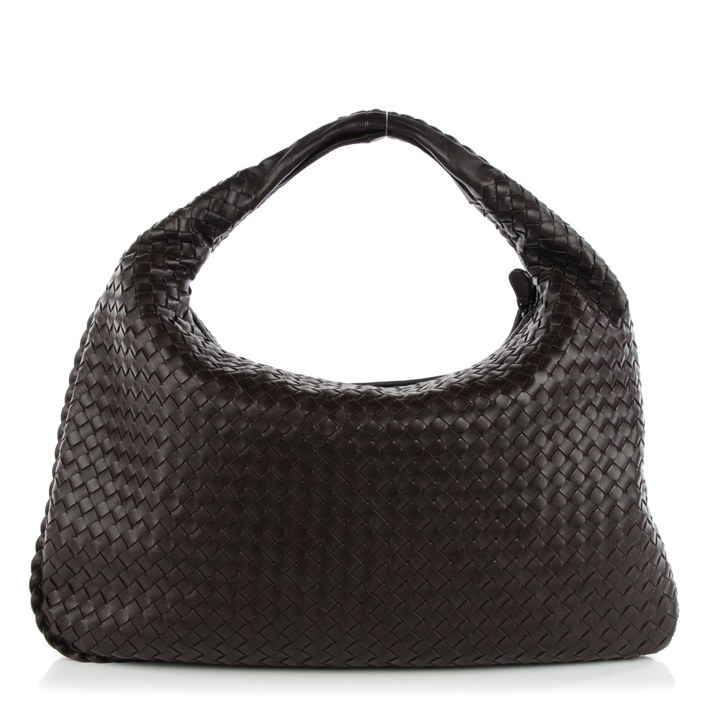 Nappa Intrecciato Large Veneta Hobo Ebano