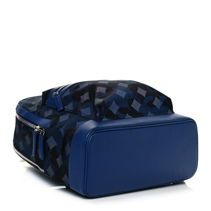 MCM Nylon Camo Dieter Medium Backpack Estate Blue 4 of 13