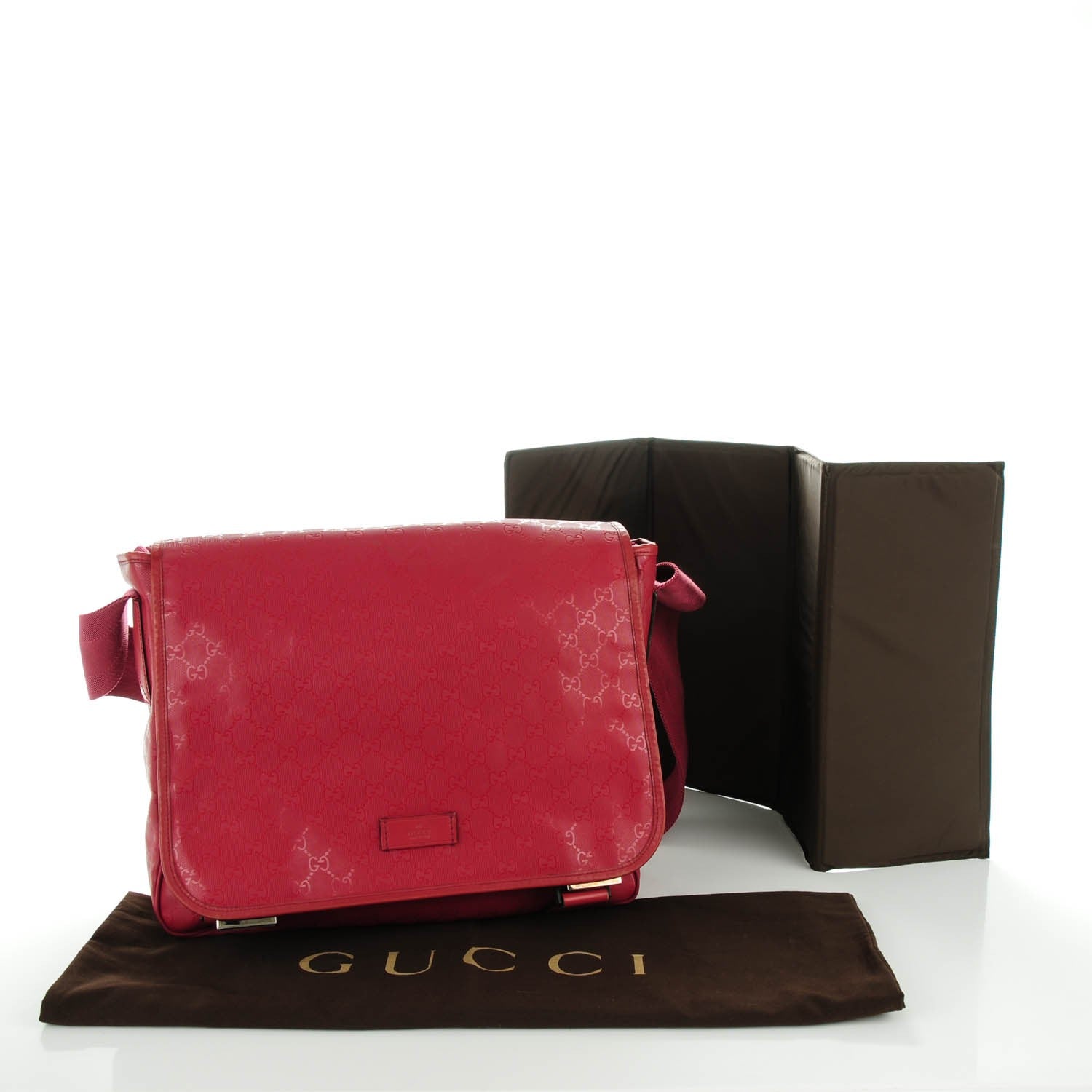 Gucci Imprime Monogram Mamas Diaper Bag Red 5 of 8