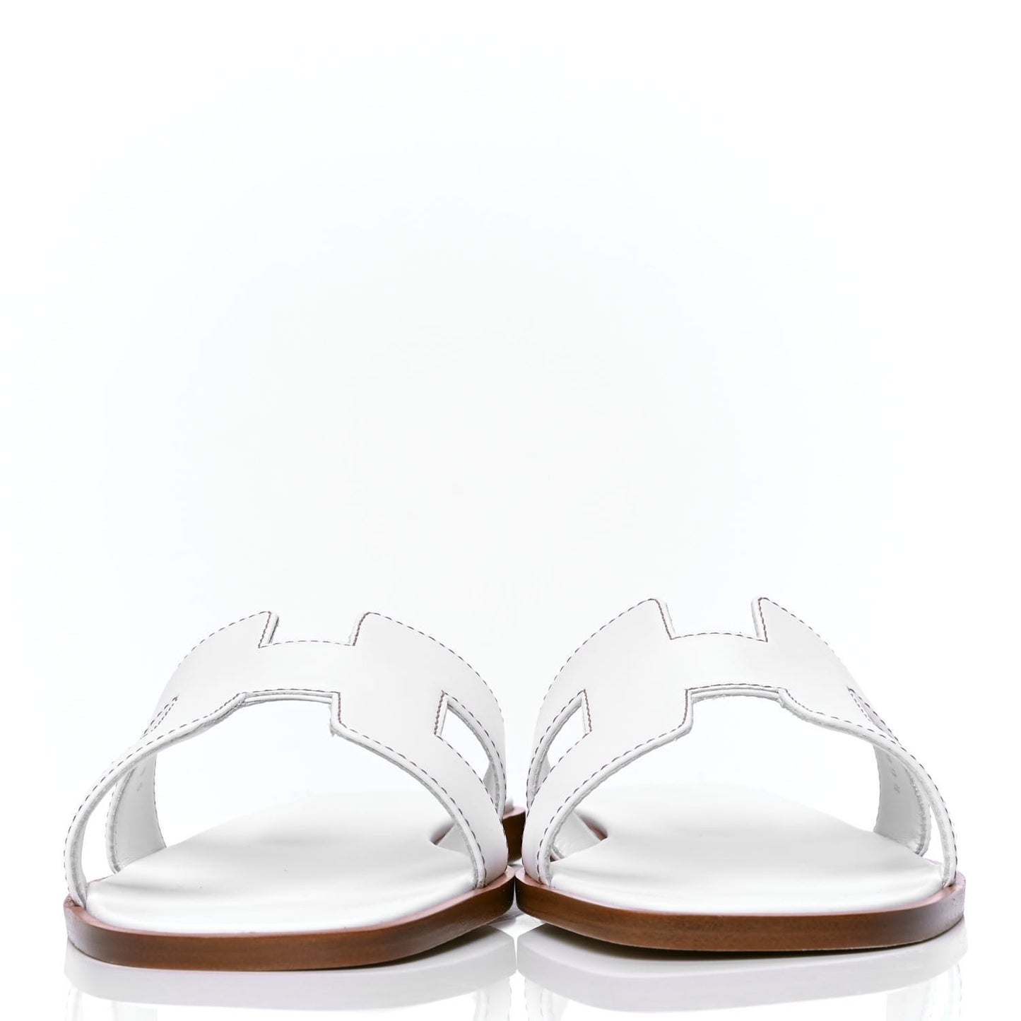 Box Calfskin Oran Sandals 38.5 White