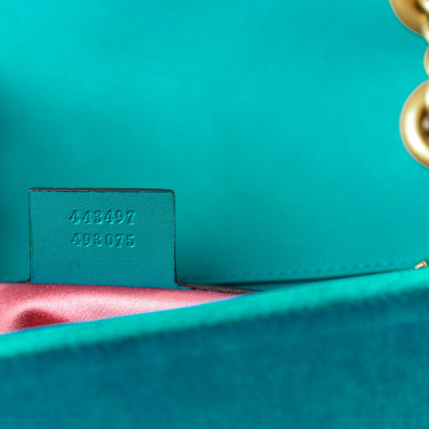 Velvet Matelasse Small GG Marmont Shoulder Bag Pavone Cyan