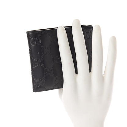 Gucci Guccissima Bi-Fold Wallet Black 2 of 6
