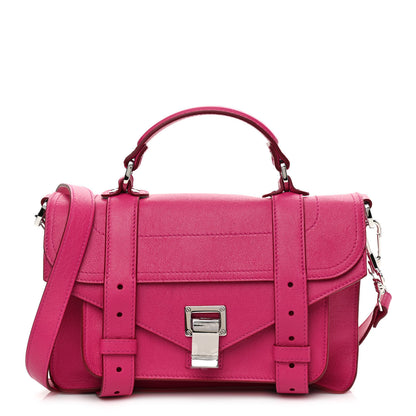 Proenza Schouler Lambskin Tiny PS1 Satchel Fleur de Lys 1 of 10