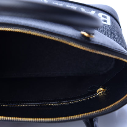 Balenciaga Signature Grained Calfskin Logo S Ville Top Handle Bag Black 4 of 10