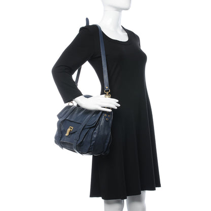 Proenza Schouler Lambskin Medium PS1 Satchel Midnight 2 of 11