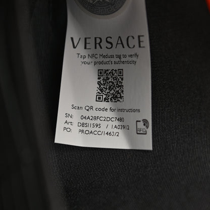 Versace Lambskin Quilted Medusa Wallet On Chain Crossbody Dark Orange 7 of 10
