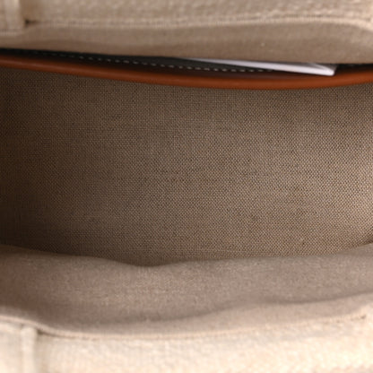 Celine Canvas Small Cabas Thais Ecru Black 5 of 9