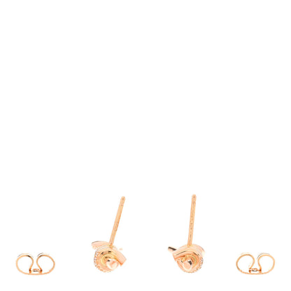 Tiffany 18K Rose Gold Diamond Tiffany Knot Earrings 3 of 6