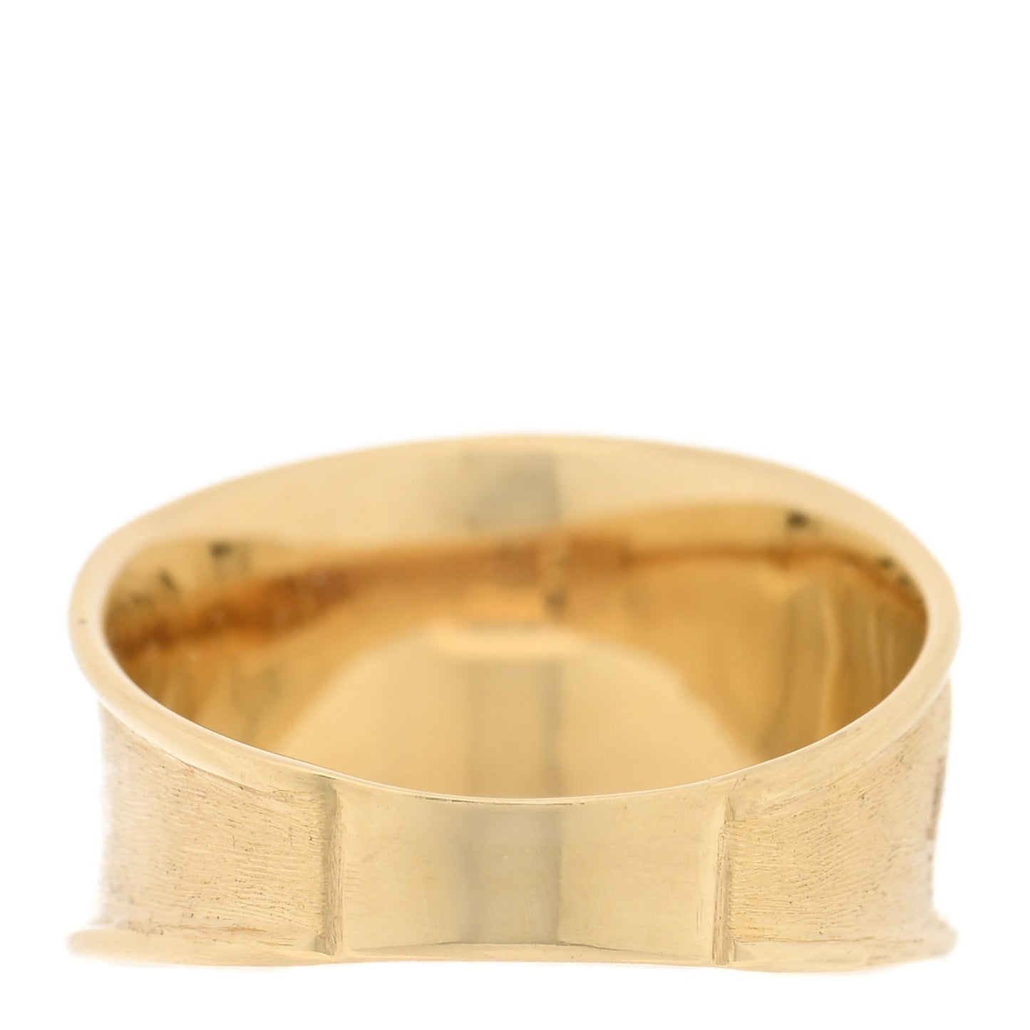 18K Yellow Gold Lunaria Band Ring 54 7