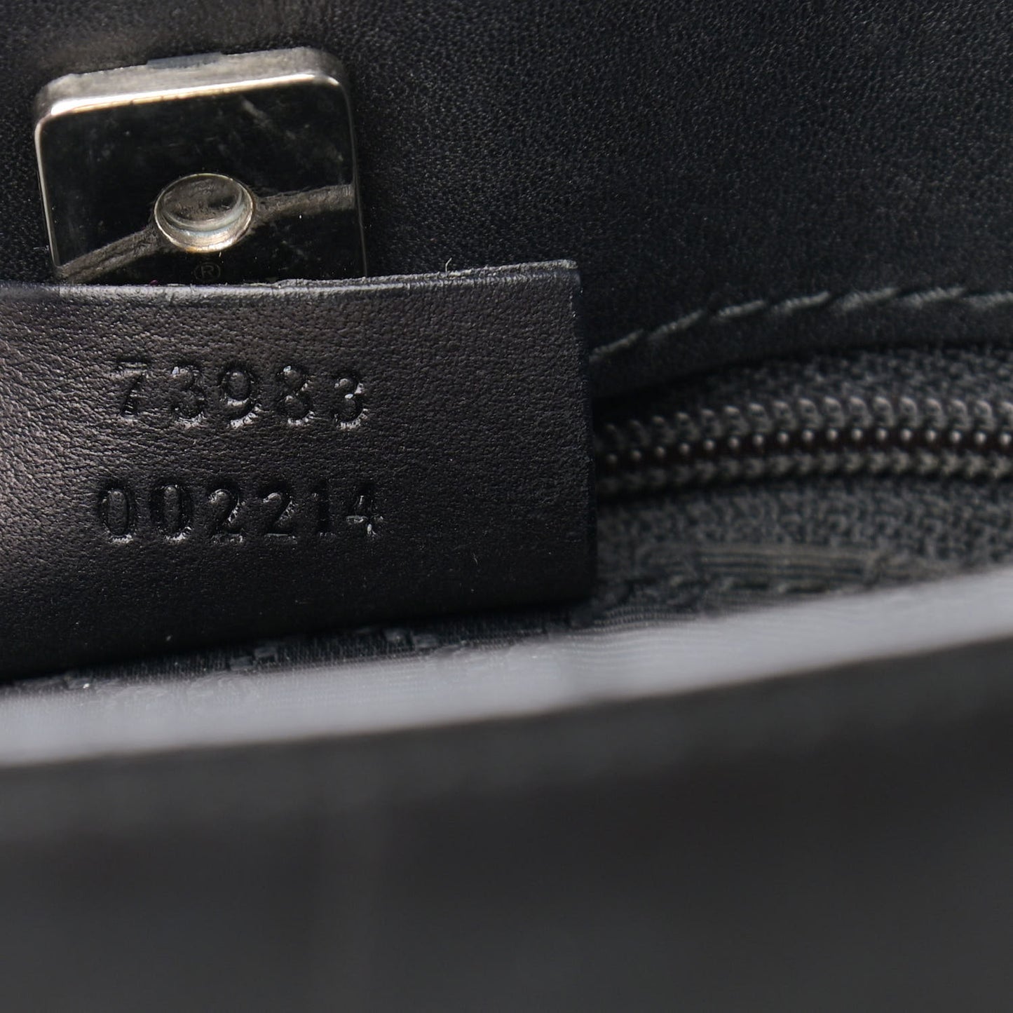 Calfskin Web Tote Black