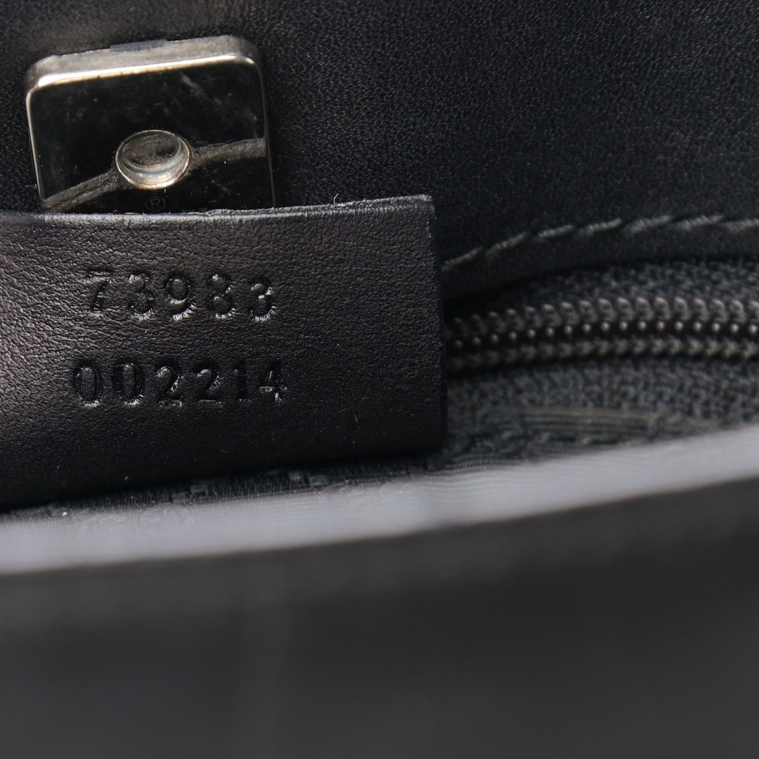Gucci Calfskin Web Tote Black 7 of 12