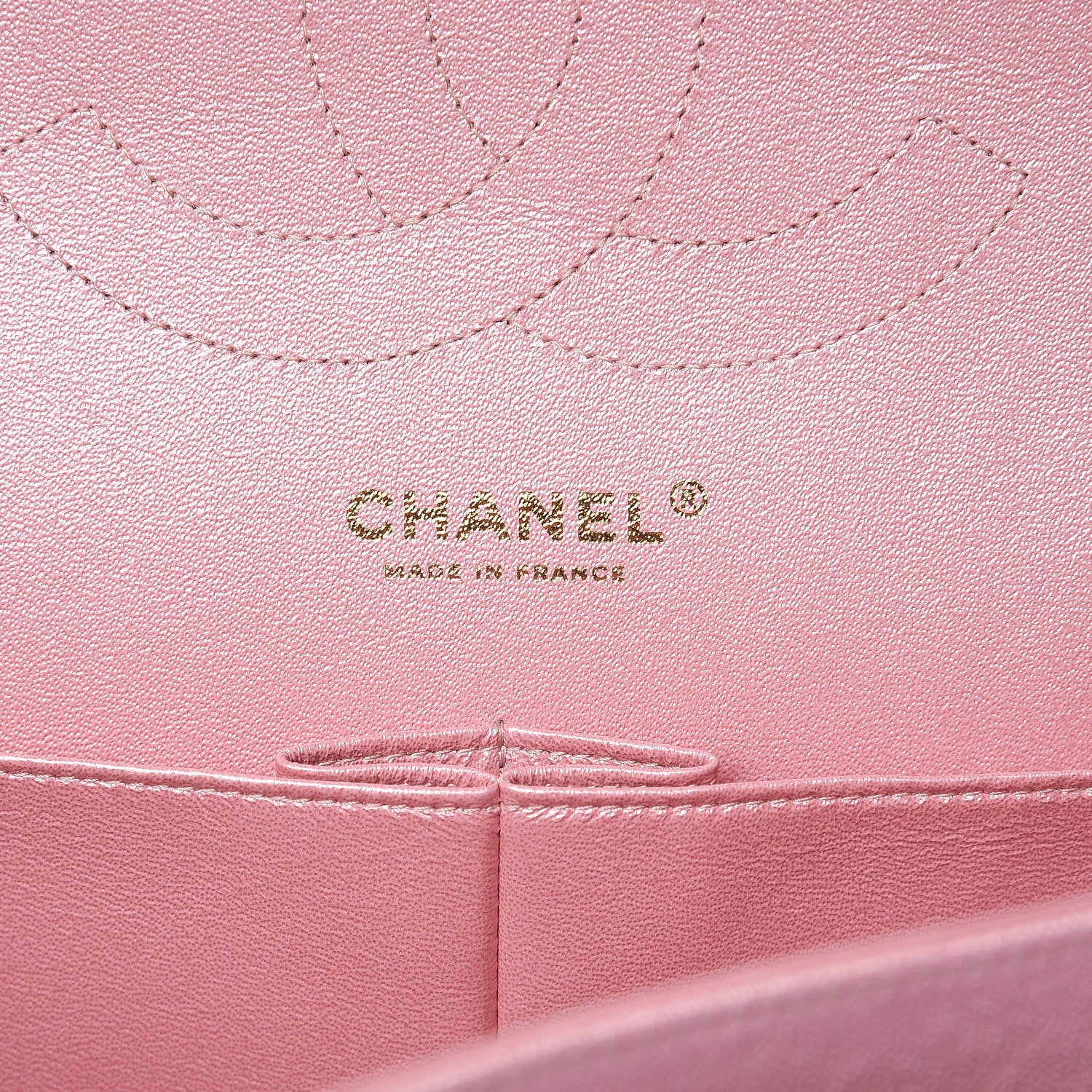 Chanel Iridescent Caviar Quilted Jumbo Double Flap Rose Pink 6 of 11
