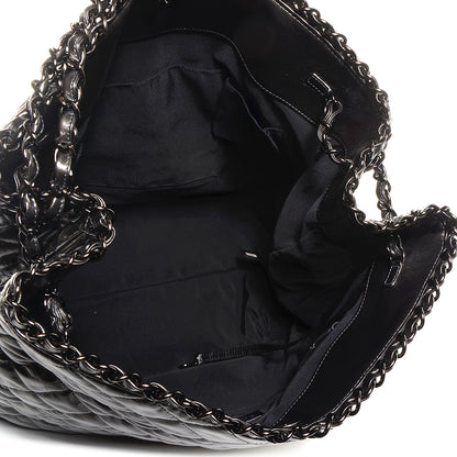 Chanel Calfskin Large Chain Me Tote Dark Grey Metallic 5 of 8