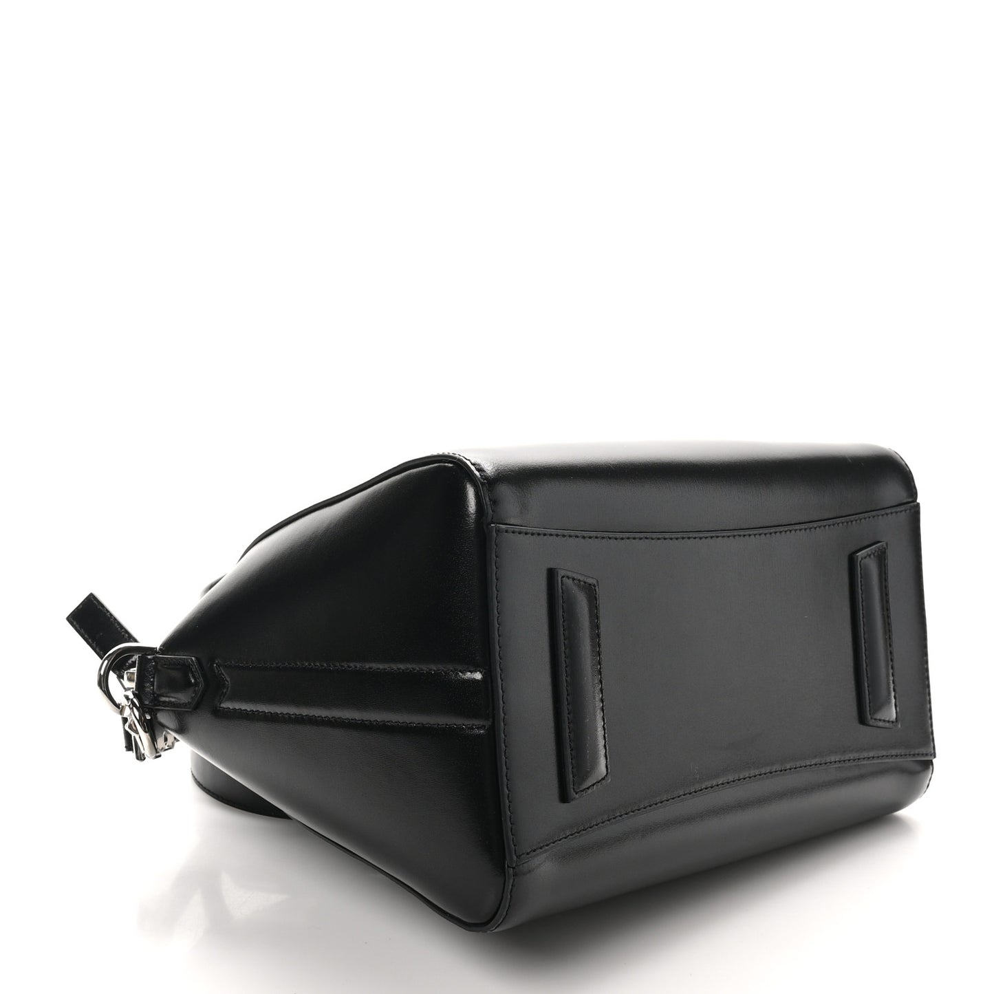 Shiny Lord Calfskin Small Antigona Black