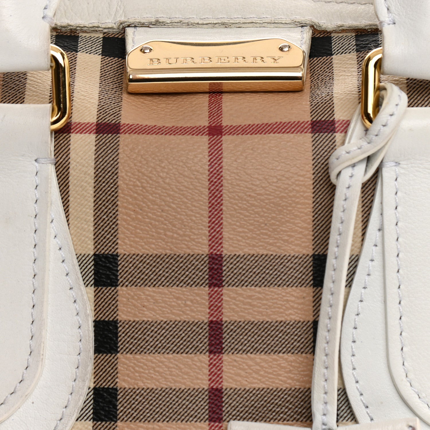 Burberry Haymarket Check Small Gladstone White 17 of 41