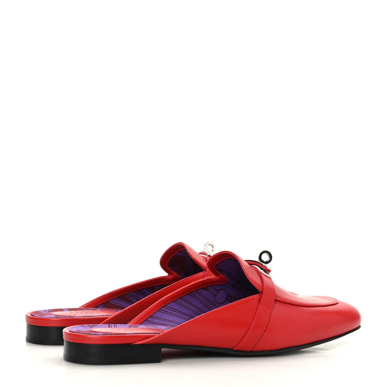 Hermes Goatskin Oz Mules 41 Rouge A Levre 4 of 8