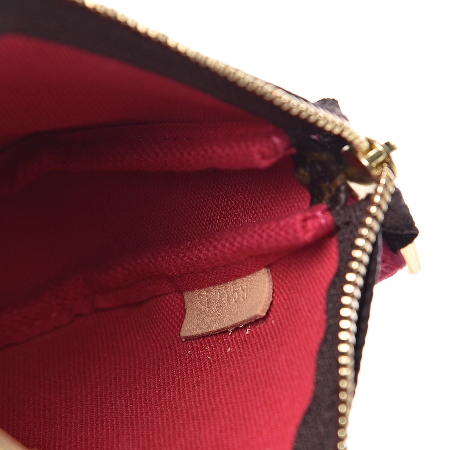Louis Vuitton Monogram 2019 Christmas Animation Mini Courchevel Pochette Accessories Fuchsia 6 of 10