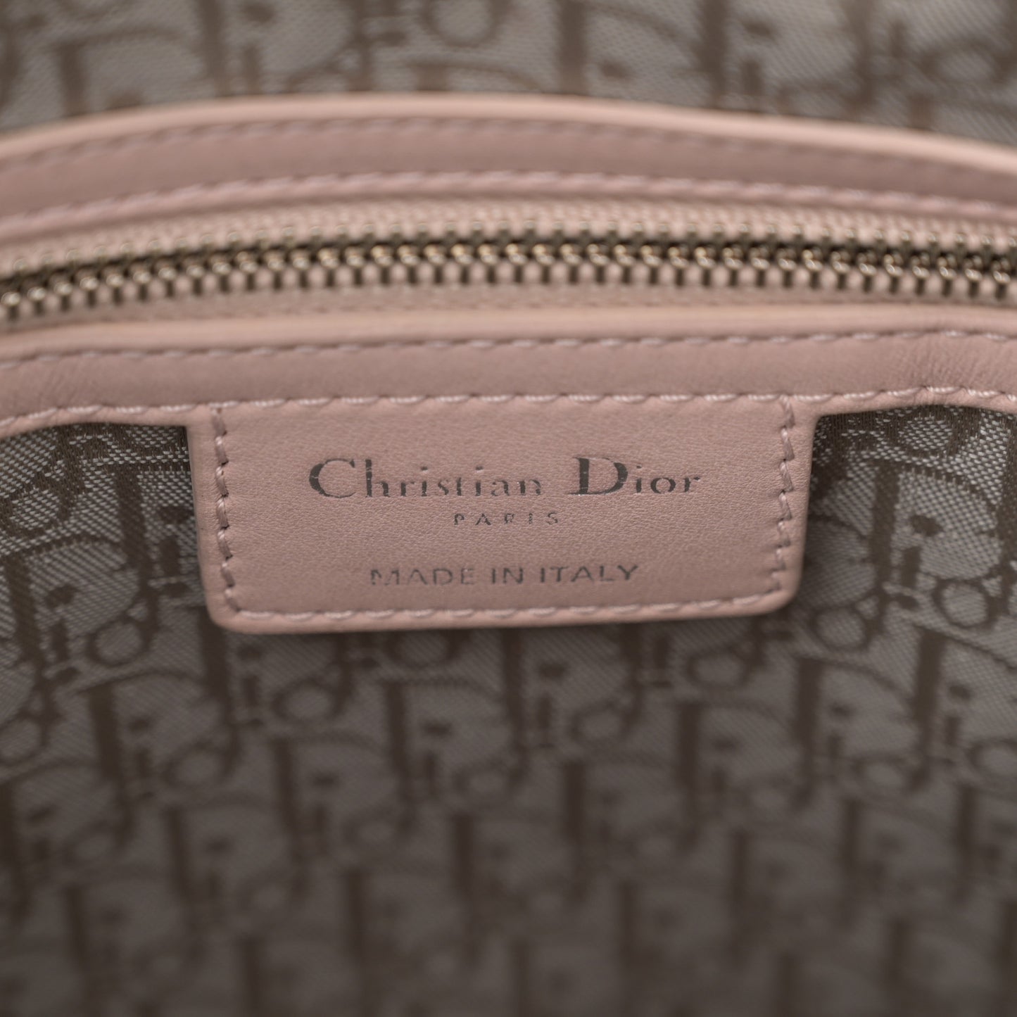 Lambskin Cannage Large Lady Dior Light Pink