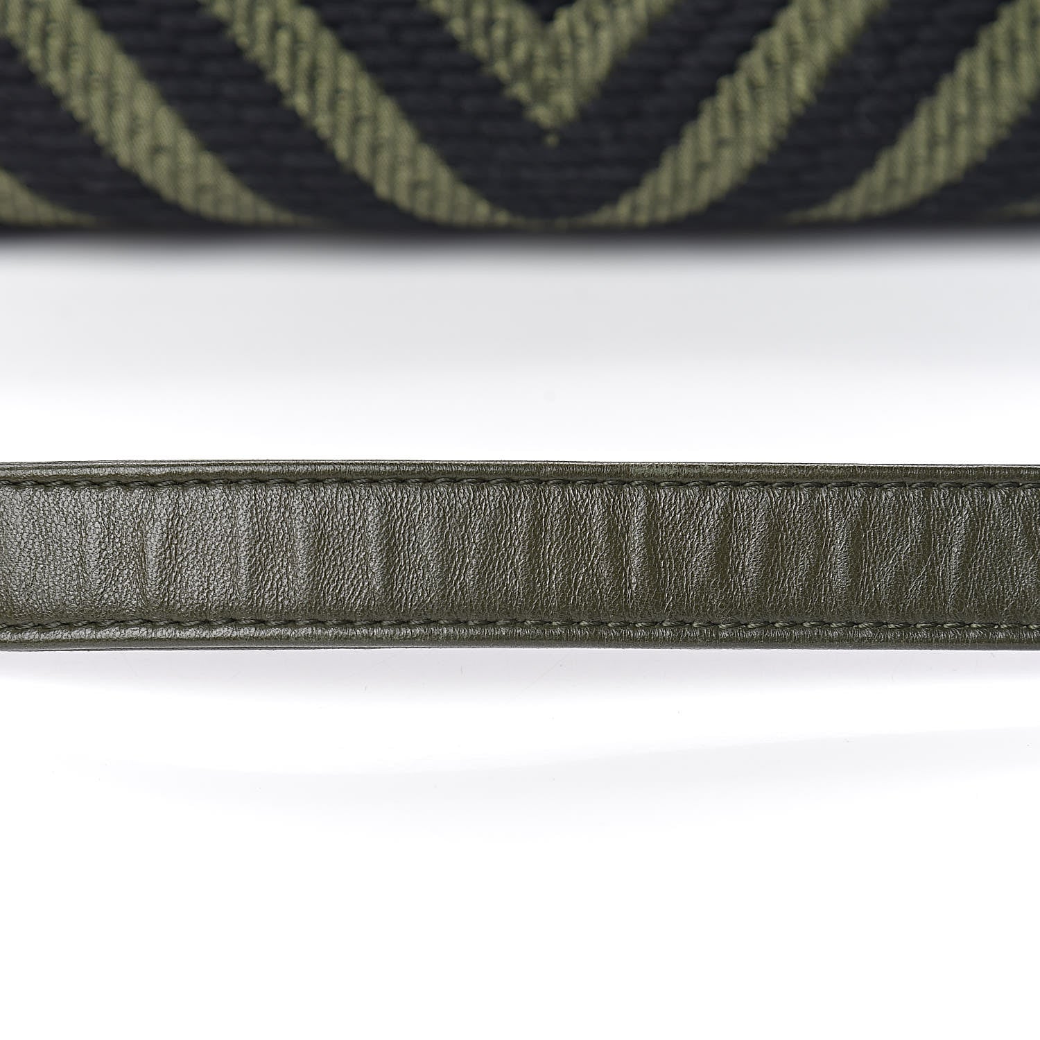 Chanel Fabric Chevron Braided Medium Boy Flap Black Dark Green 16 of 28