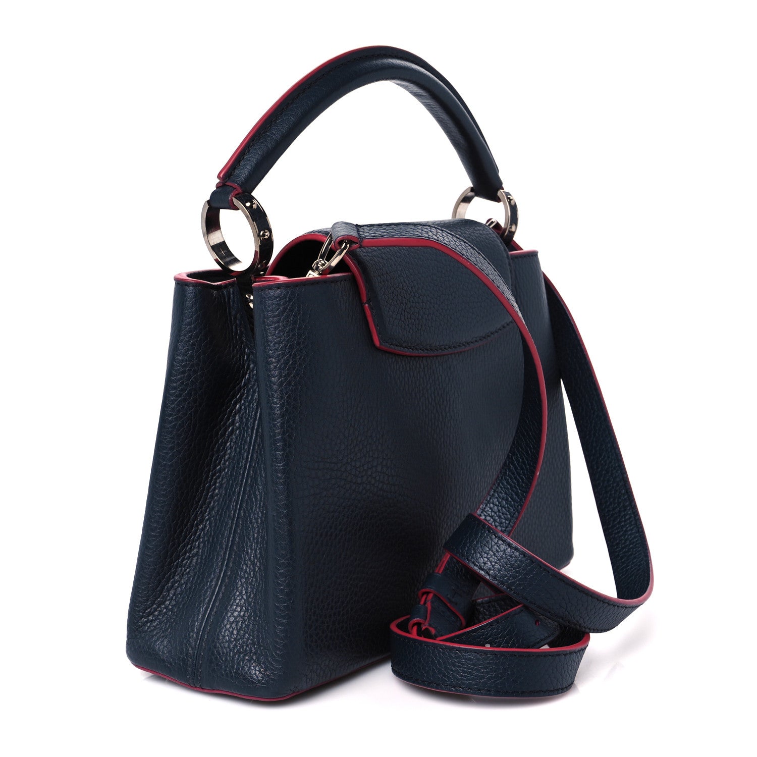 Louis Vuitton Taurillon Capucines BB Marine Rouge 3 of 9