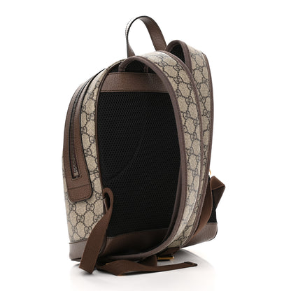 Gucci GG Supreme Monogram Calfskin Web Small Ophidia Day Backpack Beige Ebony New Acero 3 of 10