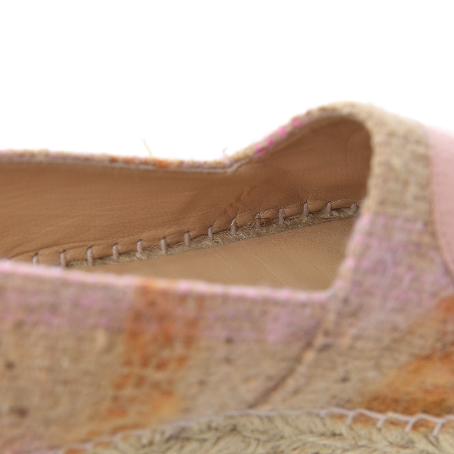Tweed CC Espadrilles 40 Pink Multicolor