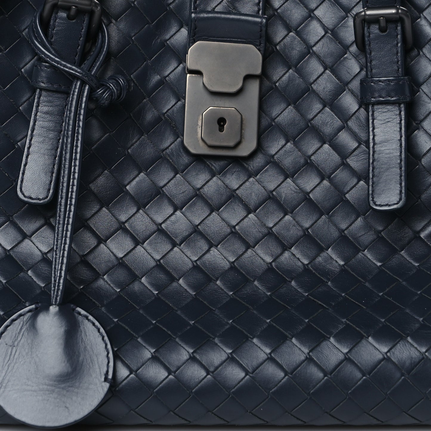 Nappa Intrecciato Medium Roma Tote Atlantic