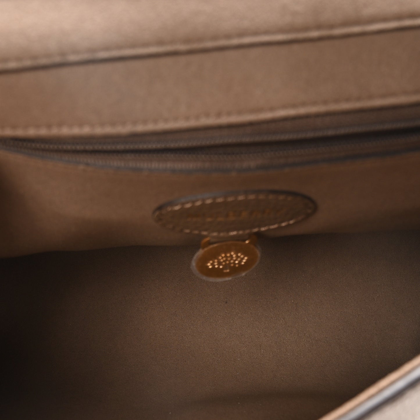 Small Classic Grain Calfskin Medium Lily Flap Clay