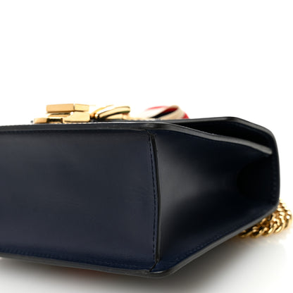 Gucci Calfskin Mini Sylvie Chain Shoulder Bag Blue Agata 11 of 11