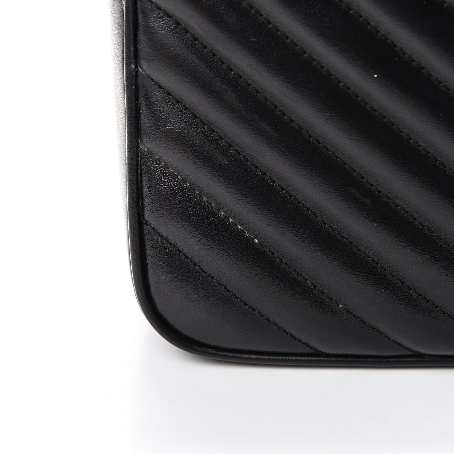 Calfskin Matelasse Monogram Lou Camera Bag Black