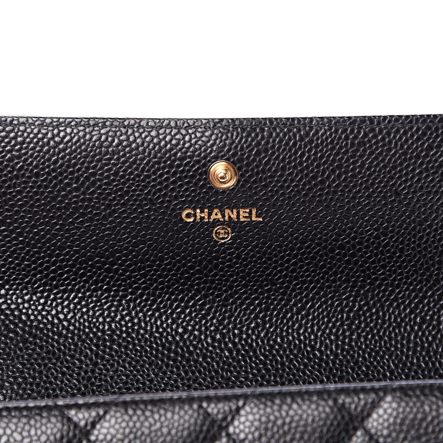 Chanel Caviar Quilted Large Gusset Flap Wallet Black 5 of 8