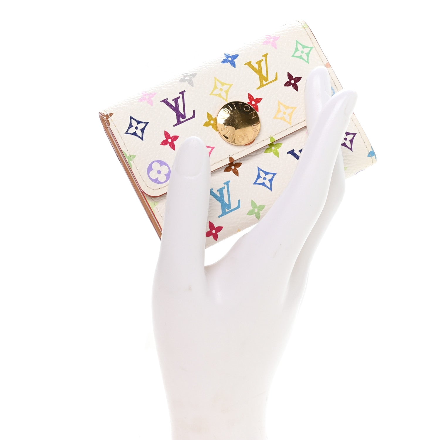 Louis Vuitton Monogram Multicolor Business Card Holder White 2 of 6
