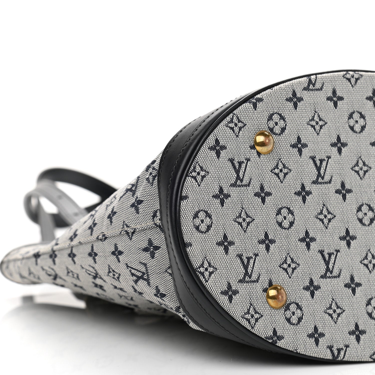Louis Vuitton Mini Lin Monogram Bucket Bag Blue 8 of 10