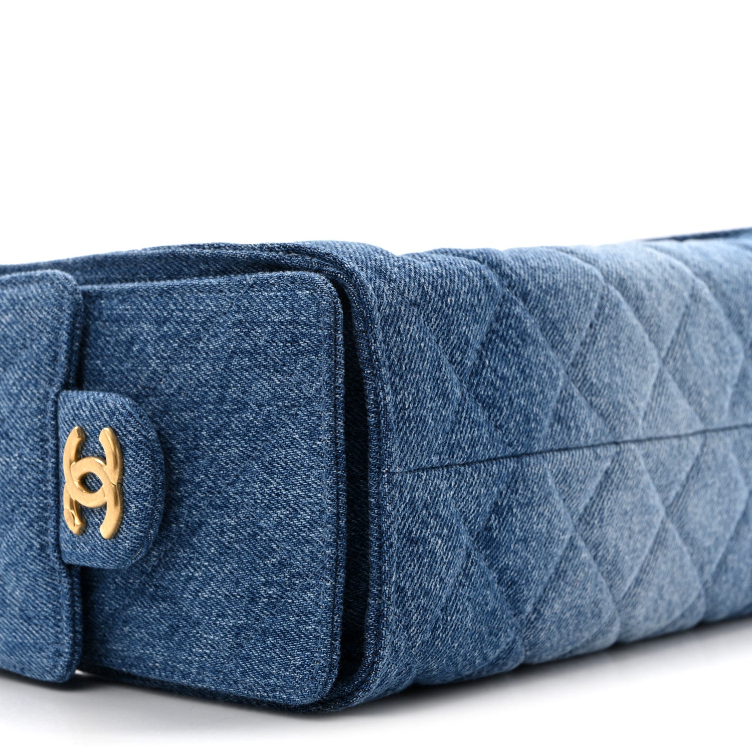 Chanel Washed Denim Quilted Mini Chanel 25 Handbag Blue 9 of 11