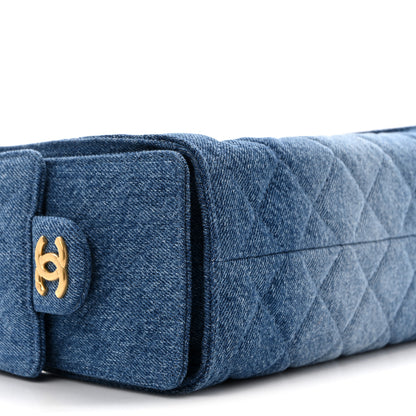 Chanel Washed Denim Quilted Mini Chanel 25 Handbag Blue 9 of 11