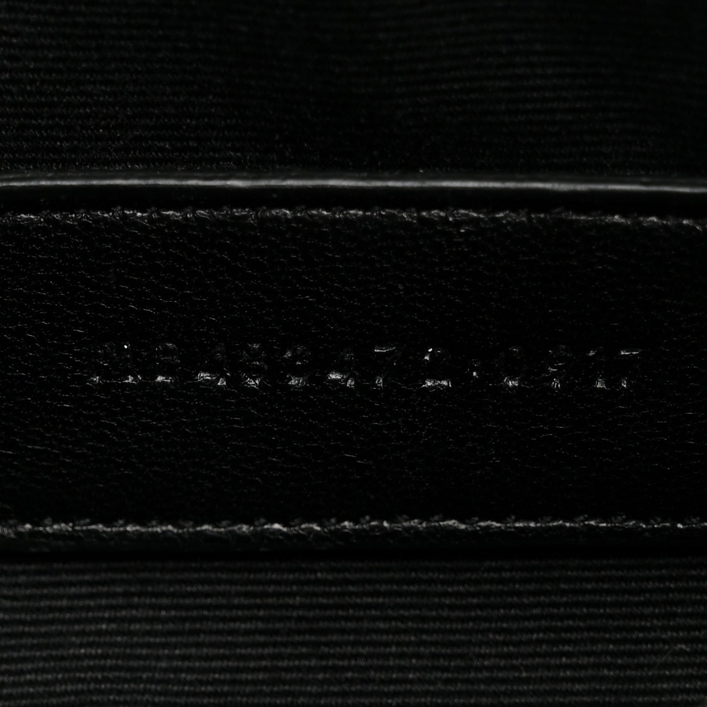 Calfskin Matelasse Chevron Monogram Pouch Black