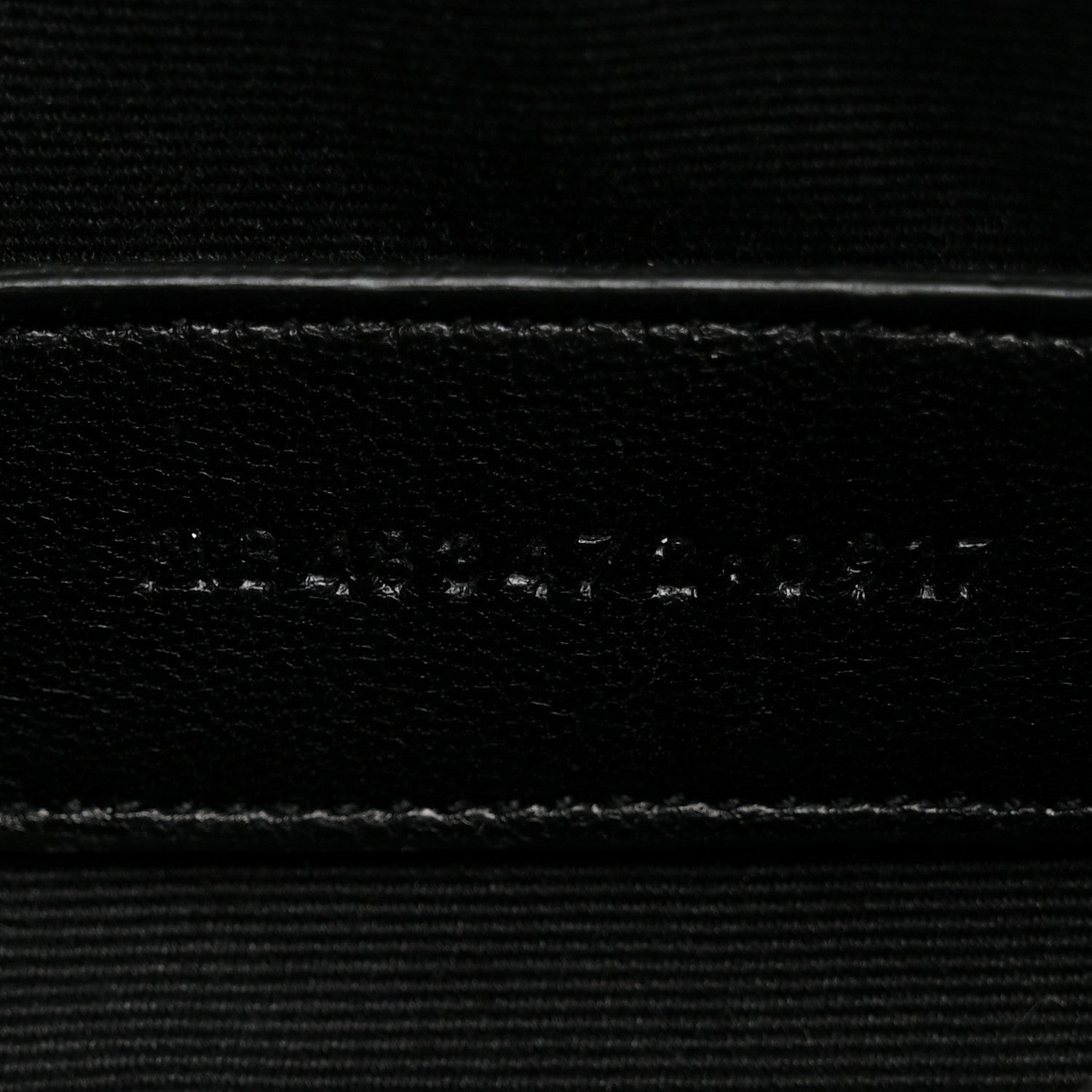 Saint Laurent Calfskin Matelasse Chevron Monogram Pouch Black 7 of 11