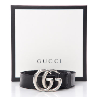 Gucci Cuoio Toscano Nickel Double G 30mm Belt 75 30 Black 8 of 8